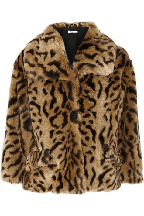 miu miu coat faux|farfetch faux fur coats.